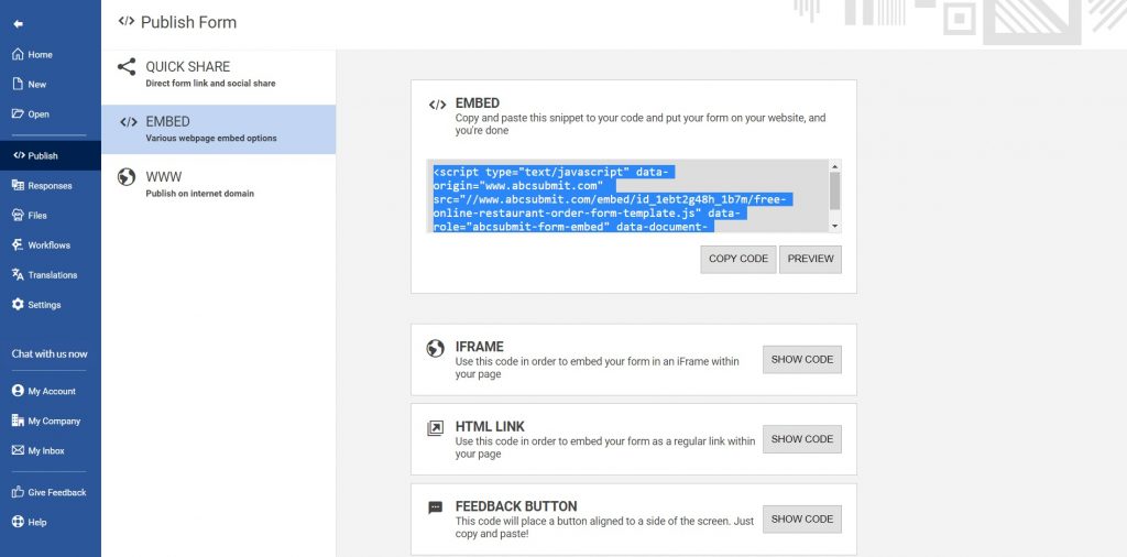 How to embed a form on your Shopify store? AbcSubmit